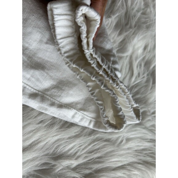 Athleta Women’s XL White Retreat 100% Linen Joggers High Rise NEW Beachy - Picture 11 of 13